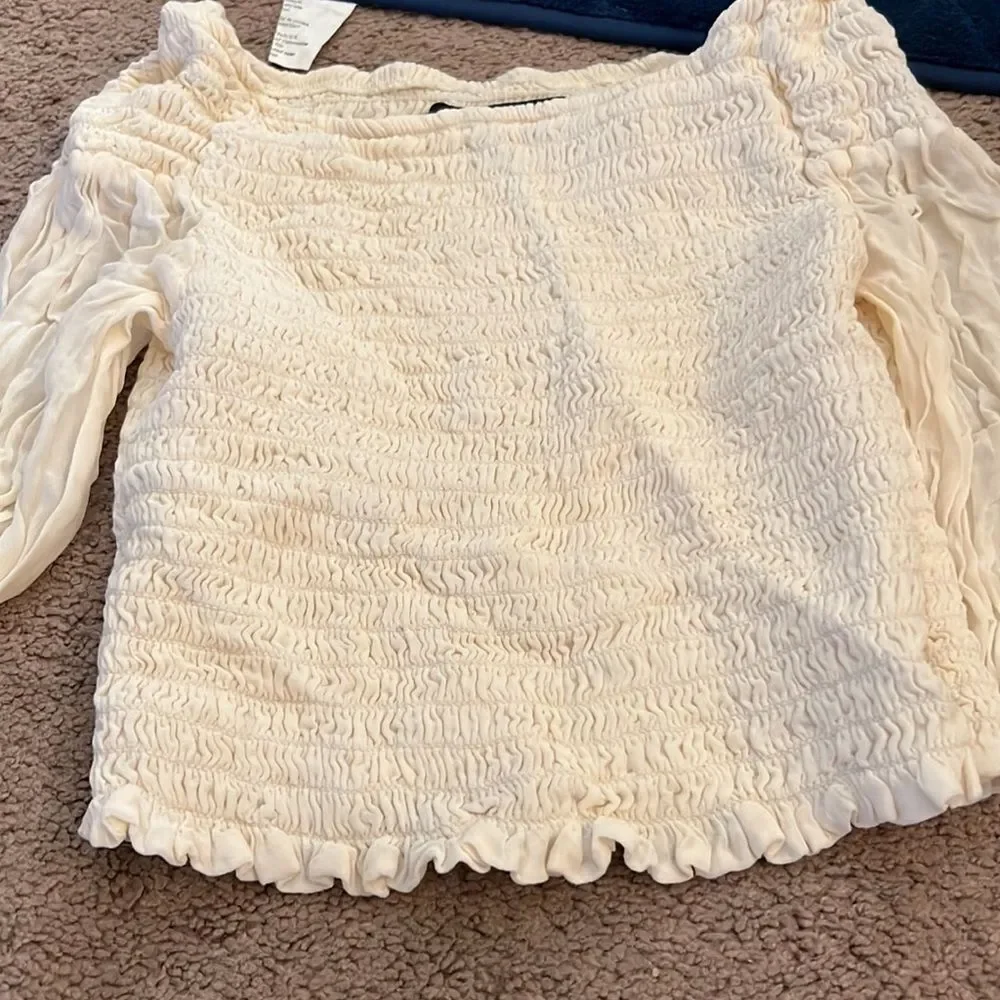 Reformation‎ Ivory Sandy Top small